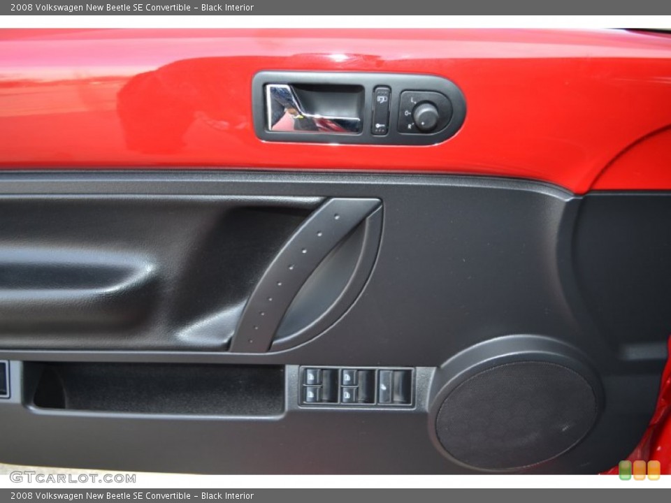 Black Interior Door Panel for the 2008 Volkswagen New Beetle SE Convertible #75657138