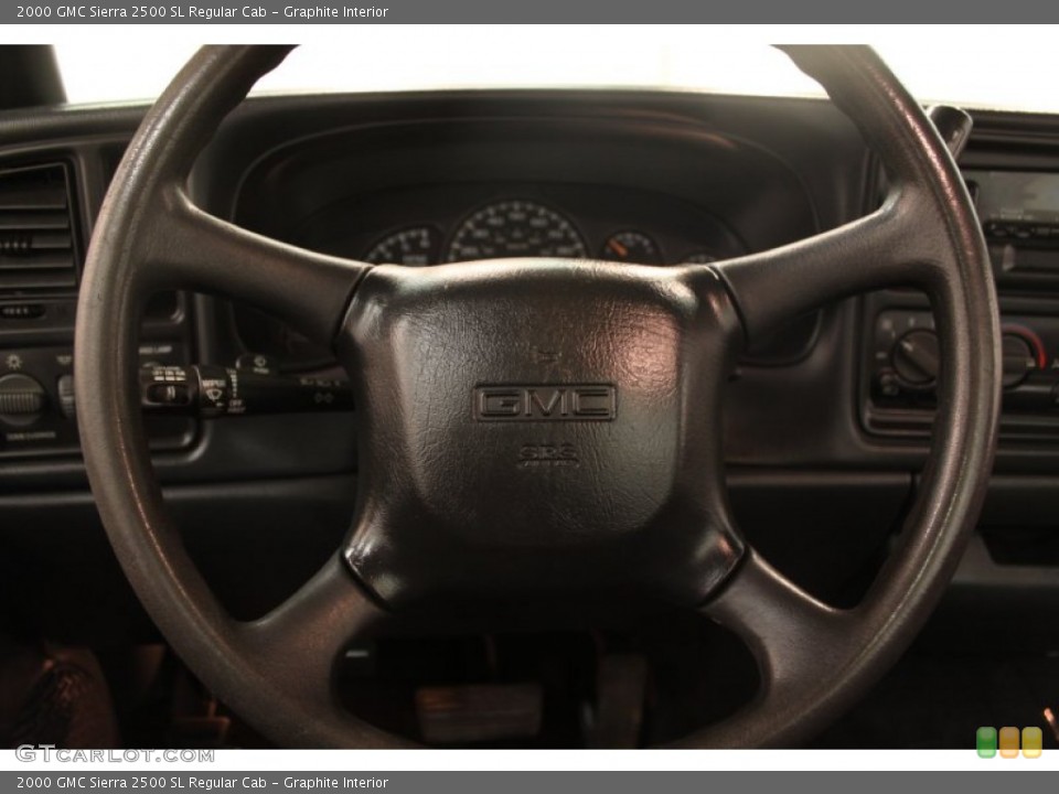 Graphite Interior Steering Wheel for the 2000 GMC Sierra 2500 SL Regular Cab #75657522