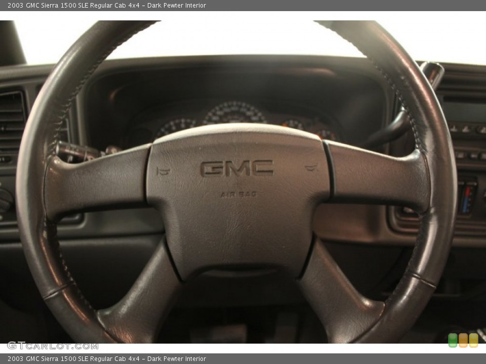 Dark Pewter Interior Steering Wheel for the 2003 GMC Sierra 1500 SLE Regular Cab 4x4 #75657739