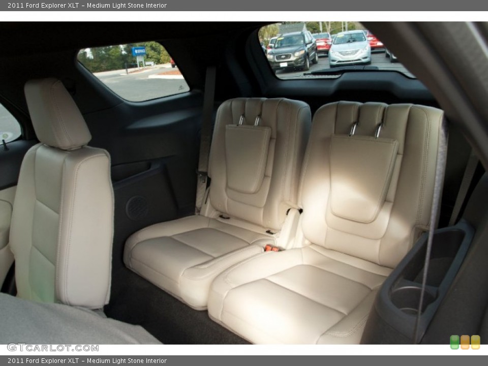 Medium Light Stone Interior Rear Seat for the 2011 Ford Explorer XLT #75658775
