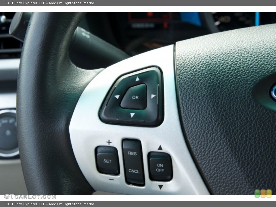 Medium Light Stone Interior Controls for the 2011 Ford Explorer XLT #75658925