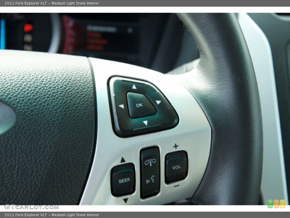 Medium Light Stone Interior Controls for the 2011 Ford Explorer XLT #75658941