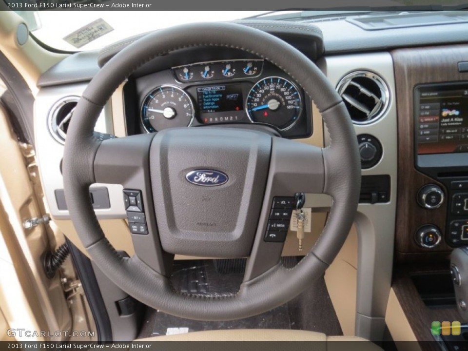 Adobe Interior Steering Wheel for the 2013 Ford F150 Lariat SuperCrew #75659361
