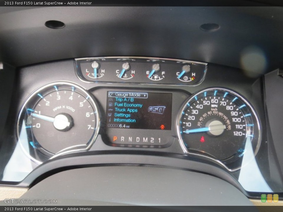 Adobe Interior Gauges for the 2013 Ford F150 Lariat SuperCrew #75659379