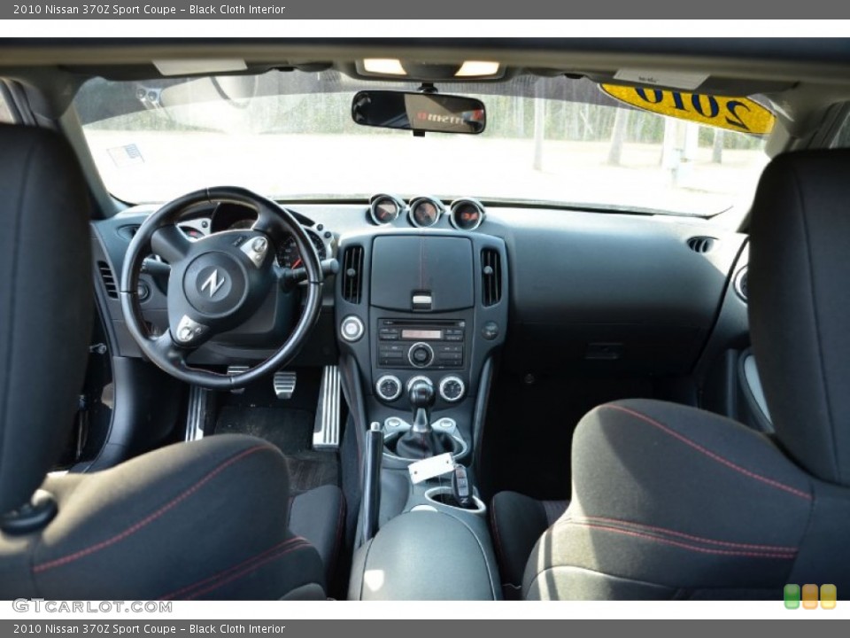 Black Cloth Interior Dashboard for the 2010 Nissan 370Z Sport Coupe #75660192
