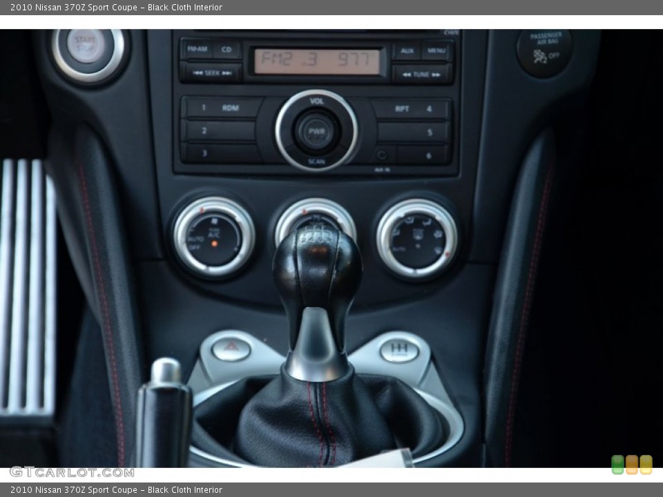 Black Cloth Interior Controls for the 2010 Nissan 370Z Sport Coupe #75660223