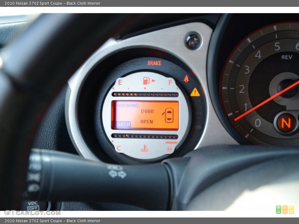 Black Cloth Interior Gauges for the 2010 Nissan 370Z Sport Coupe #75660307