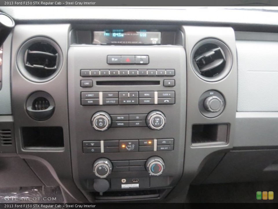 Steel Gray Interior Controls for the 2013 Ford F150 STX Regular Cab #75660435