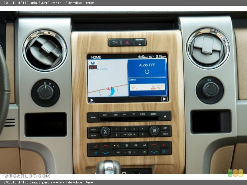 Pale Adobe Interior Controls for the 2011 Ford F150 Lariat SuperCrew 4x4 #75660956