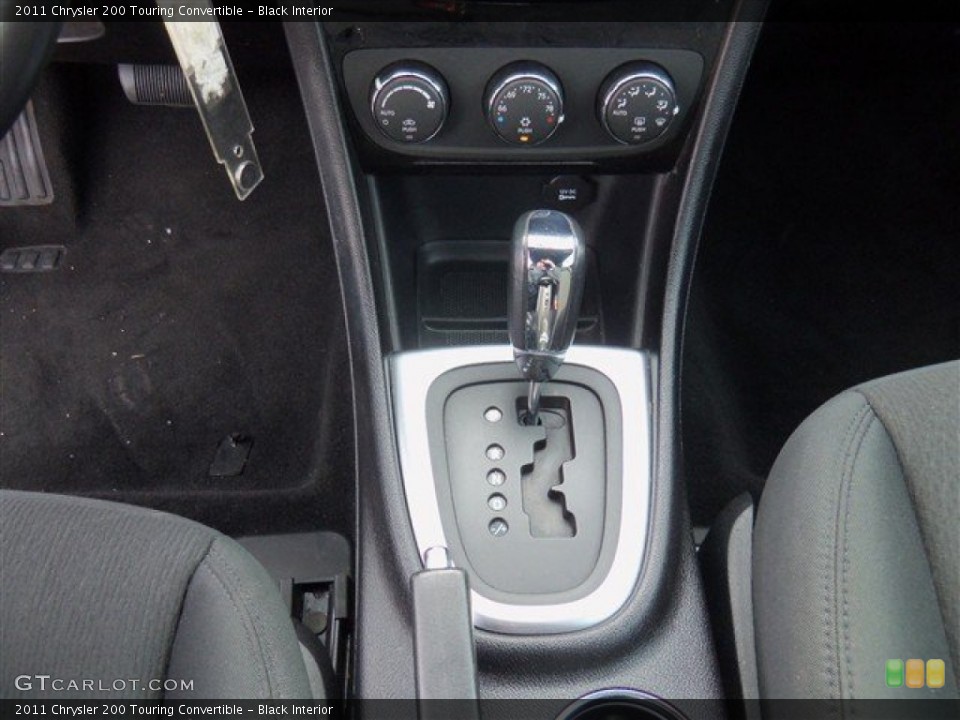 Black Interior Transmission for the 2011 Chrysler 200 Touring Convertible #75661983