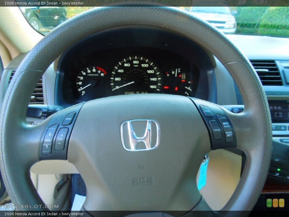 Ivory Interior Steering Wheel for the 2006 Honda Accord EX Sedan #75663439
