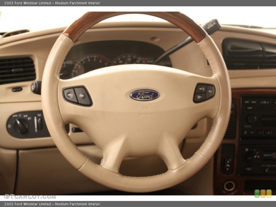 Medium Parchment Interior Steering Wheel for the 2003 Ford Windstar Limited #75663792