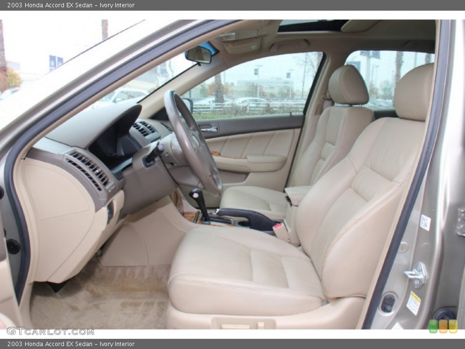 Ivory Interior Front Seat for the 2003 Honda Accord EX Sedan #75664521