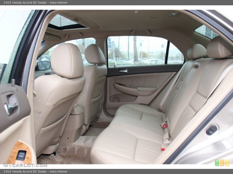 Ivory Interior Rear Seat for the 2003 Honda Accord EX Sedan #75664557