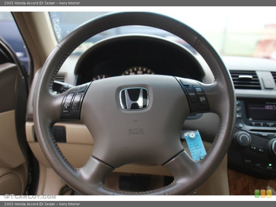 Ivory Interior Steering Wheel for the 2003 Honda Accord EX Sedan #75664676