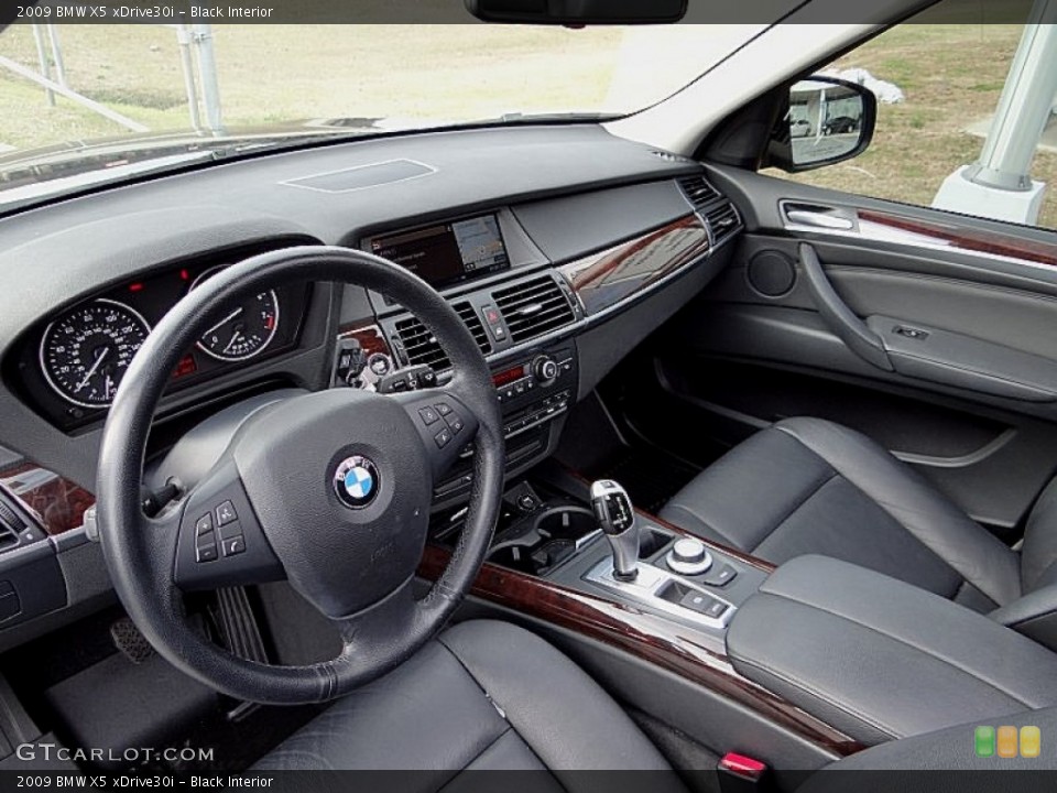 Black 2009 BMW X5 Interiors