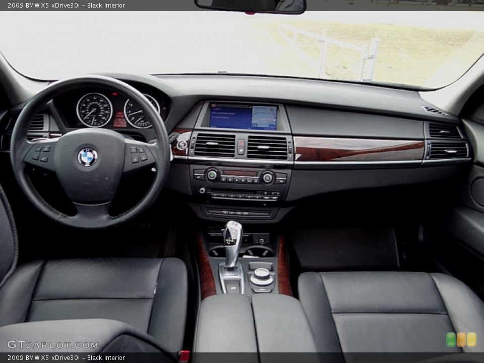 Black Interior Dashboard for the 2009 BMW X5 xDrive30i #75664791
