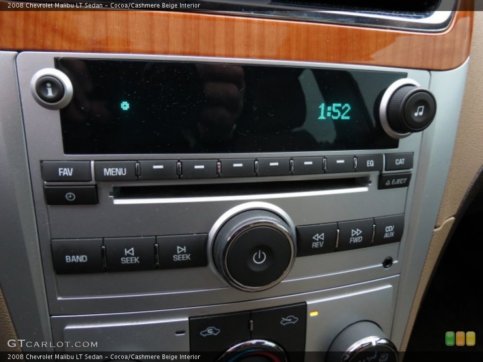 Cocoa/Cashmere Beige Interior Audio System for the 2008 Chevrolet Malibu LT Sedan #75666176