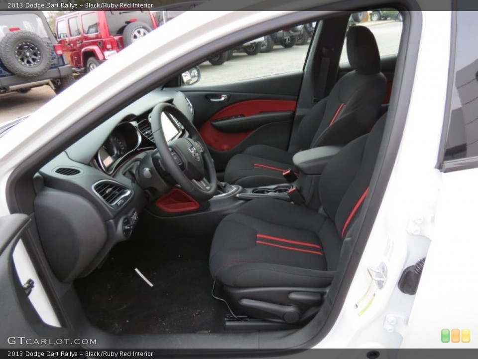 Black/Ruby Red Interior Photo for the 2013 Dodge Dart Rallye #75666993