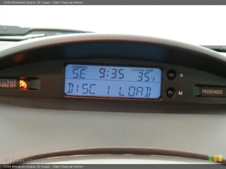 Dark Charcoal Interior Controls for the 2009 Mitsubishi Eclipse GS Coupe #75667410