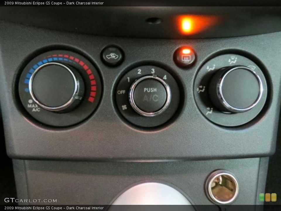 Dark Charcoal Interior Controls for the 2009 Mitsubishi Eclipse GS Coupe #75667416