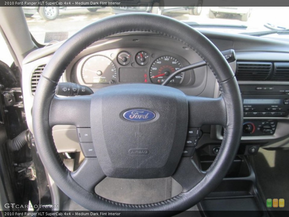 Medium Dark Flint Interior Steering Wheel for the 2010 Ford Ranger XLT SuperCab 4x4 #75667521