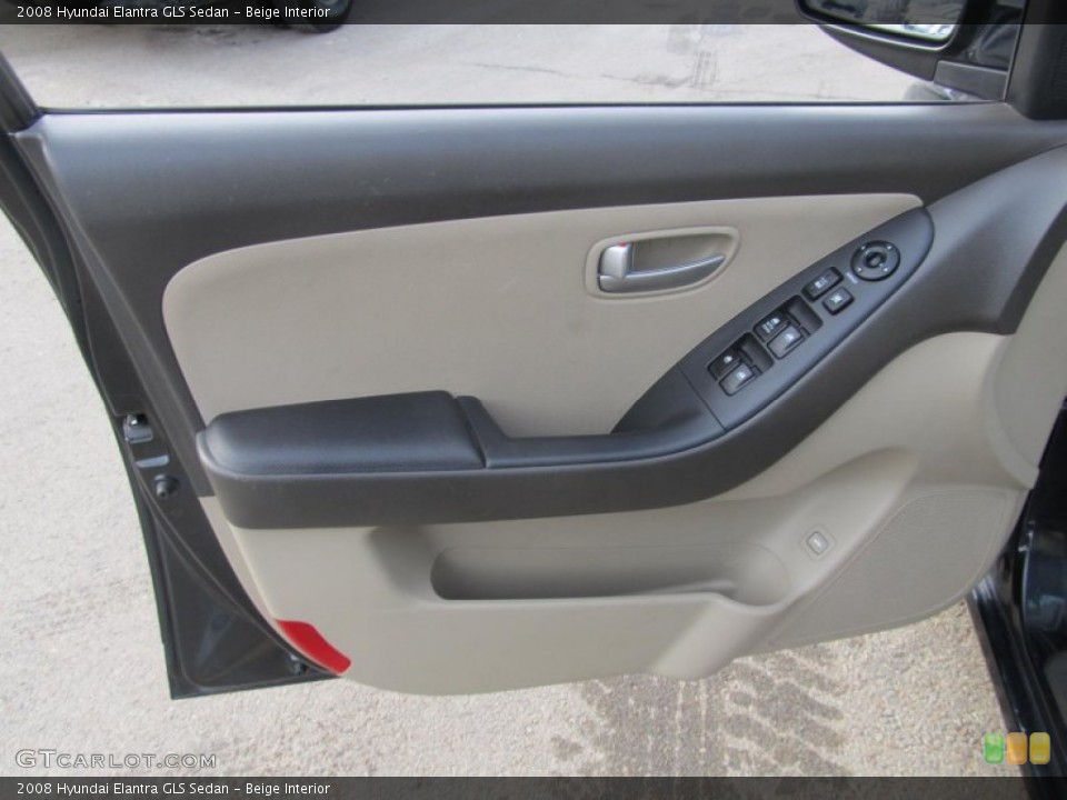 Beige Interior Door Panel for the 2008 Hyundai Elantra GLS Sedan #75667605