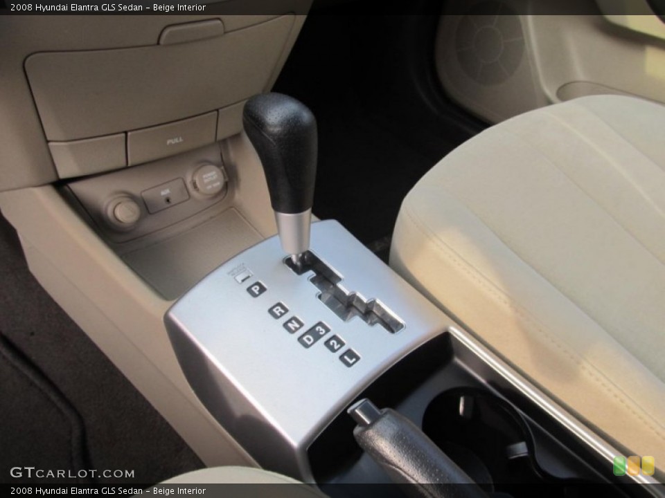 Beige Interior Transmission for the 2008 Hyundai Elantra GLS Sedan #75667637