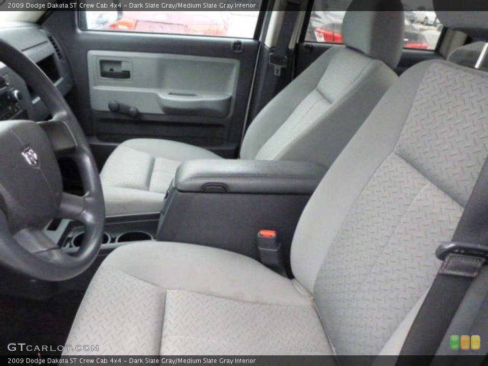 Dark Slate Gray/Medium Slate Gray Interior Photo for the 2009 Dodge Dakota ST Crew Cab 4x4 #75668160
