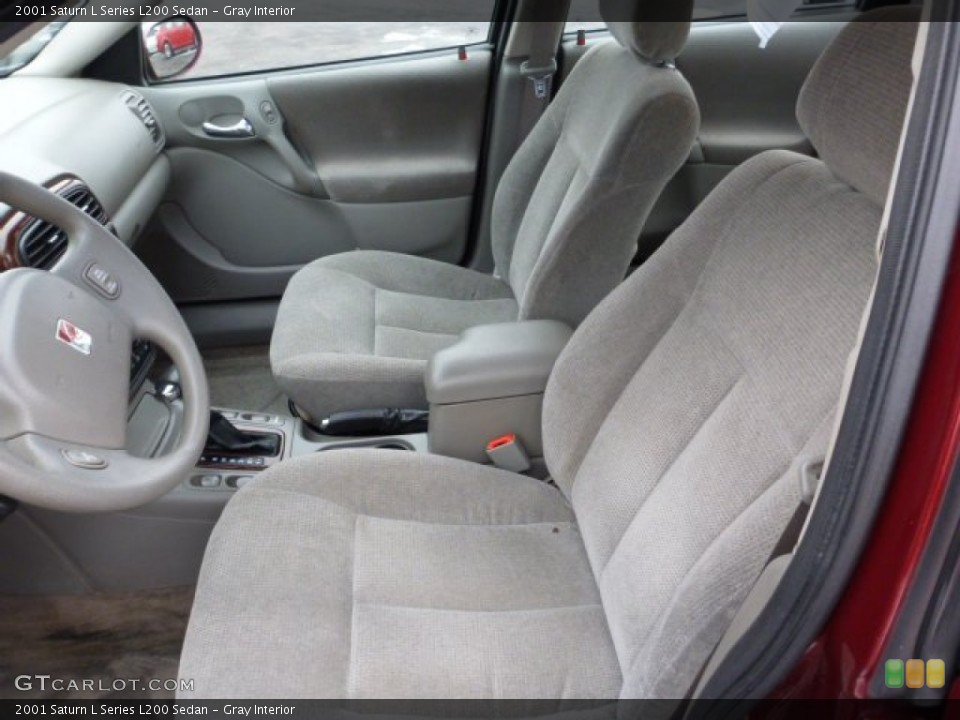 Gray Interior Front Seat for the 2001 Saturn L Series L200 Sedan #75668643