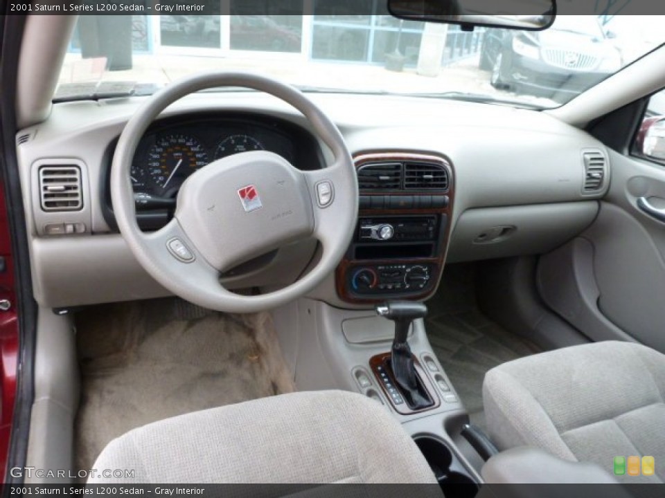Gray Interior Prime Interior for the 2001 Saturn L Series L200 Sedan #75668649
