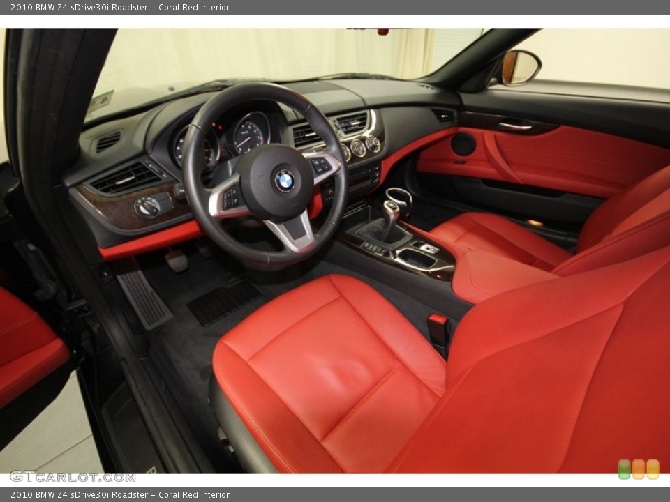 Coral Red Interior Prime Interior for the 2010 BMW Z4 sDrive30i Roadster #75670150