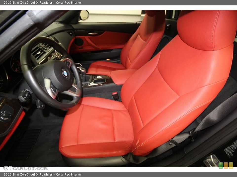 Coral Red Interior Front Seat for the 2010 BMW Z4 sDrive30i Roadster #75670374