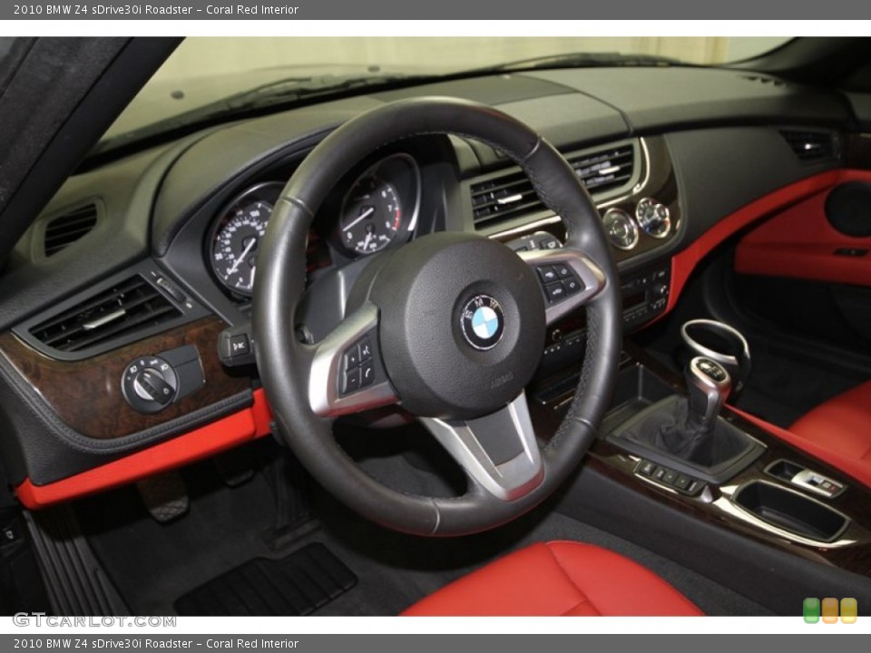 Coral Red Interior Dashboard for the 2010 BMW Z4 sDrive30i Roadster #75670676