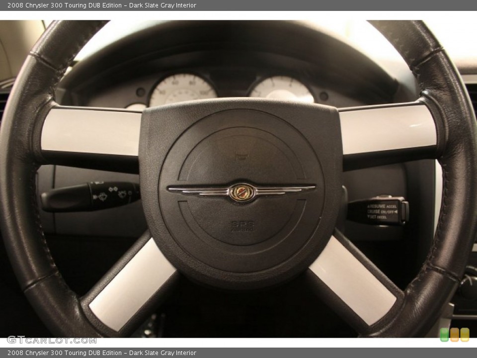 Dark Slate Gray Interior Steering Wheel for the 2008 Chrysler 300 Touring DUB Edition #75671071
