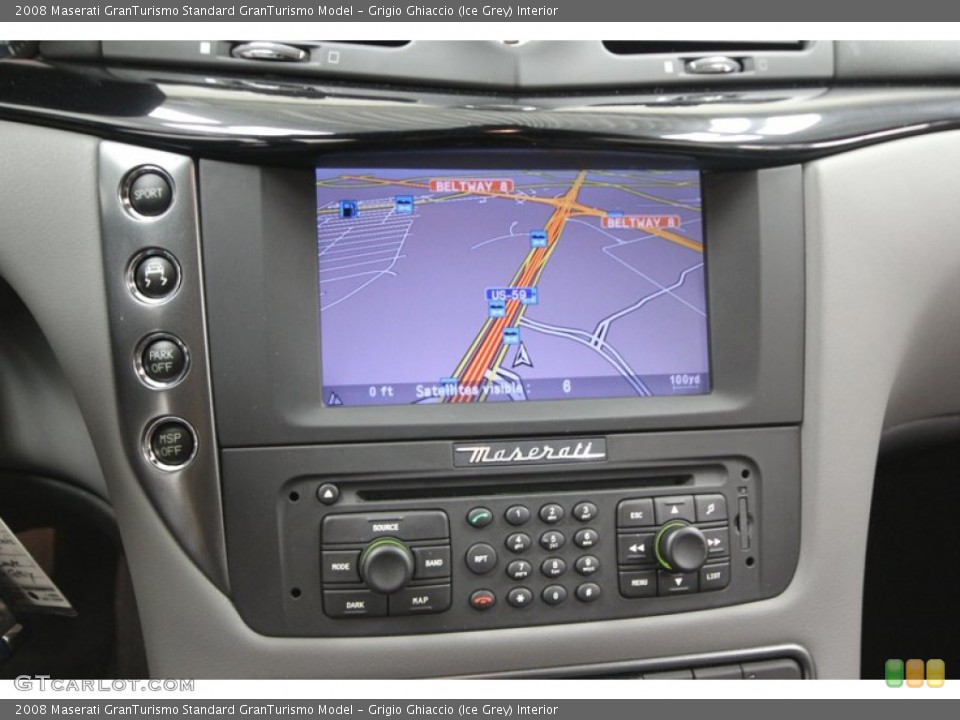 Grigio Ghiaccio (Ice Grey) Interior Navigation for the 2008 Maserati GranTurismo  #75671316