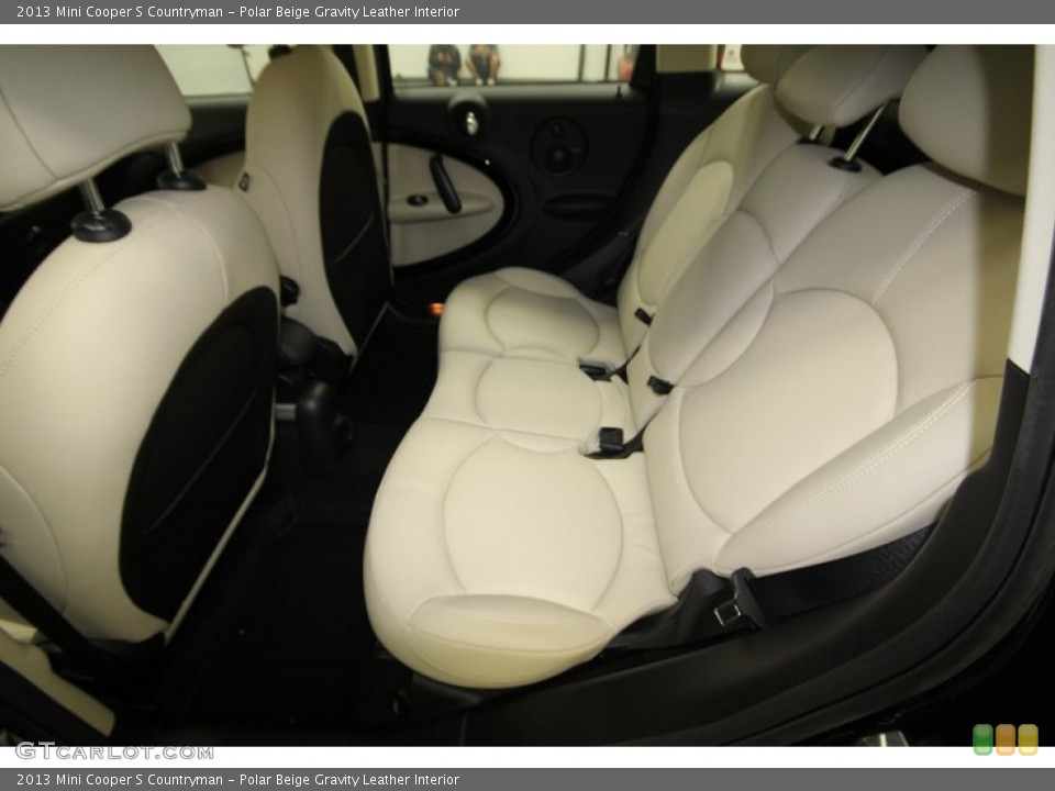 Polar Beige Gravity Leather Interior Rear Seat for the 2013 Mini Cooper S Countryman #75671994