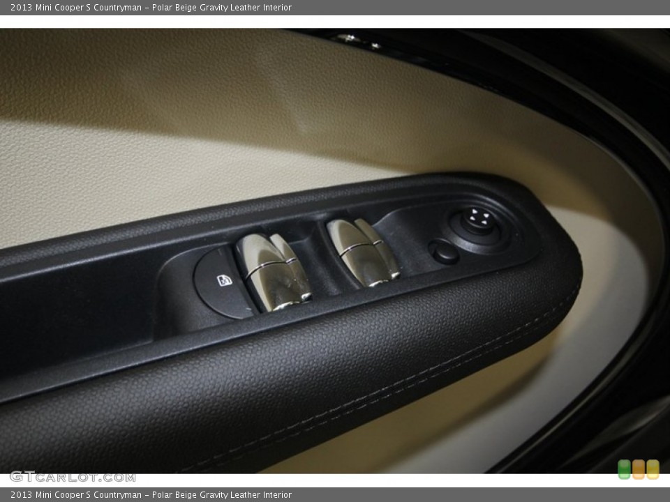 Polar Beige Gravity Leather Interior Controls for the 2013 Mini Cooper S Countryman #75672033