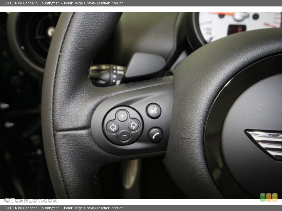 Polar Beige Gravity Leather Interior Controls for the 2013 Mini Cooper S Countryman #75672183