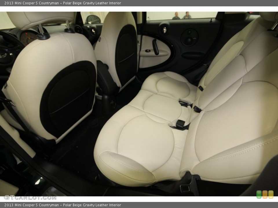 Polar Beige Gravity Leather Interior Rear Seat for the 2013 Mini Cooper S Countryman #75672204