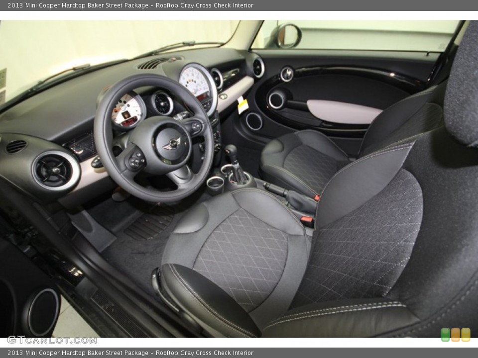 Rooftop Gray Cross Check Interior Photo for the 2013 Mini Cooper Hardtop Baker Street Package #75675861