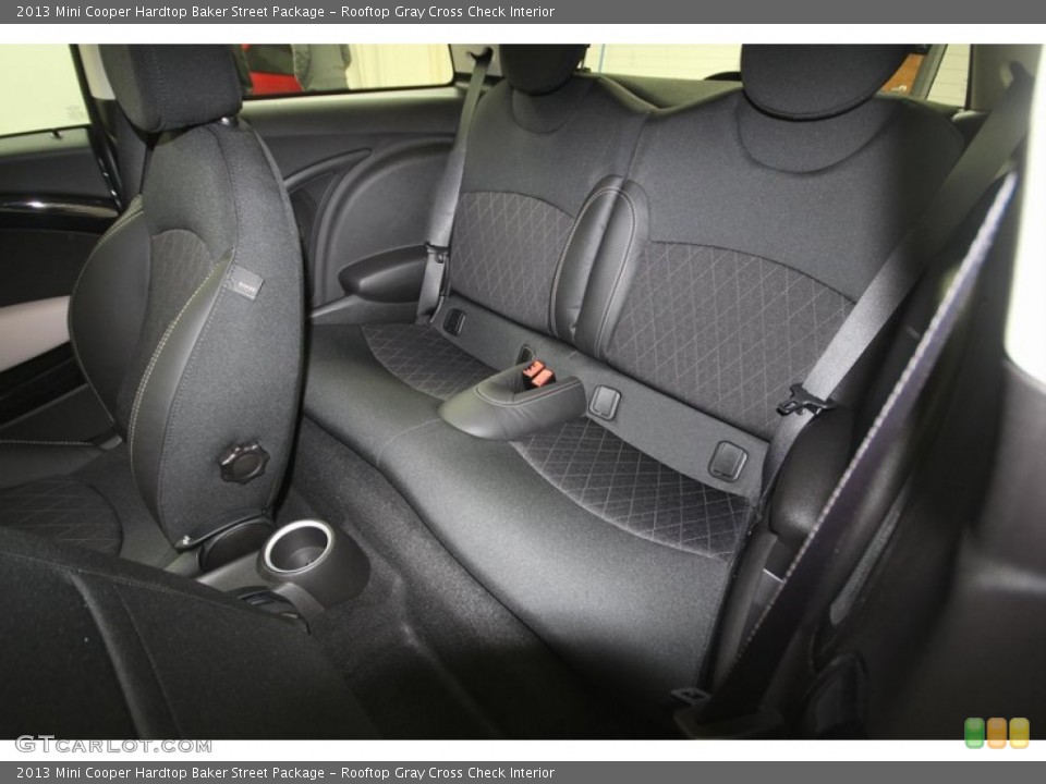 Rooftop Gray Cross Check Interior Rear Seat for the 2013 Mini Cooper Hardtop Baker Street Package #75675880