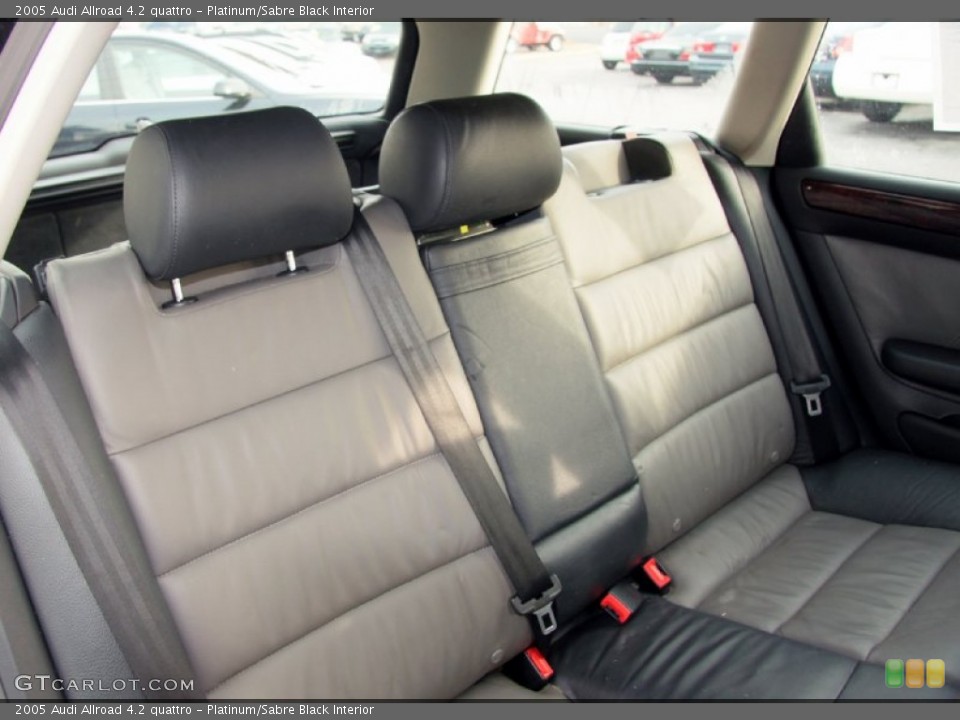 Platinum/Sabre Black Interior Rear Seat for the 2005 Audi Allroad 4.2 quattro #75676026