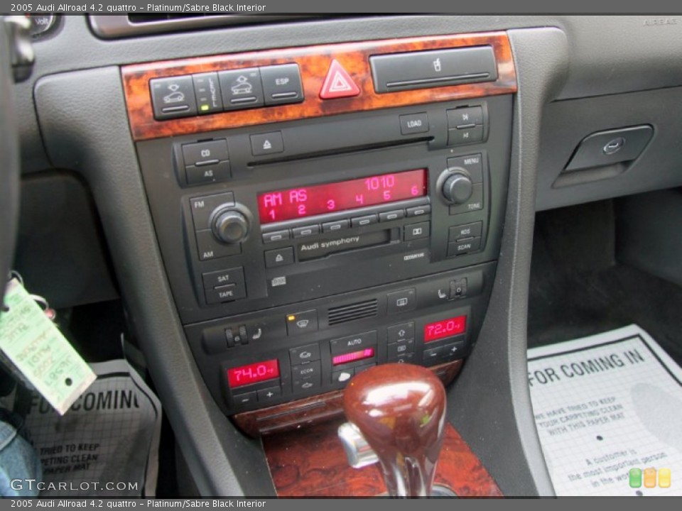 Platinum/Sabre Black Interior Controls for the 2005 Audi Allroad 4.2 quattro #75676095