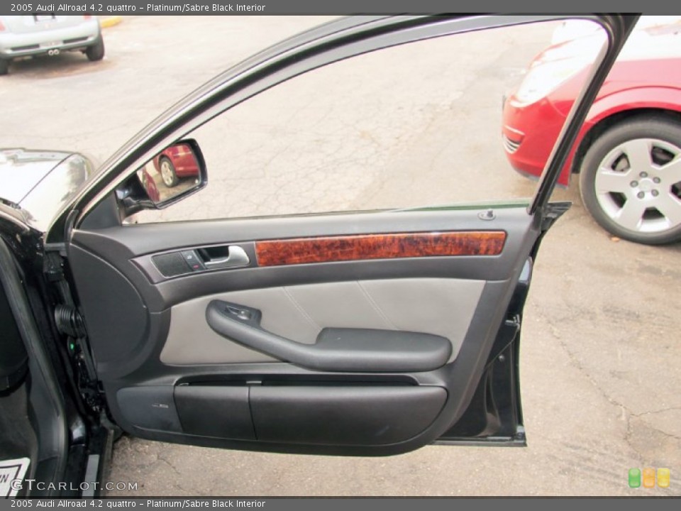 Platinum/Sabre Black Interior Door Panel for the 2005 Audi Allroad 4.2 quattro #75676155