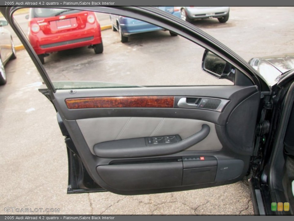 Platinum/Sabre Black Interior Door Panel for the 2005 Audi Allroad 4.2 quattro #75676181