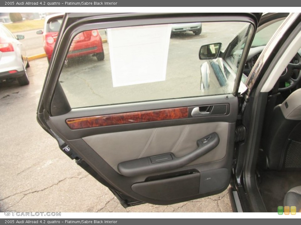 Platinum/Sabre Black Interior Door Panel for the 2005 Audi Allroad 4.2 quattro #75676200
