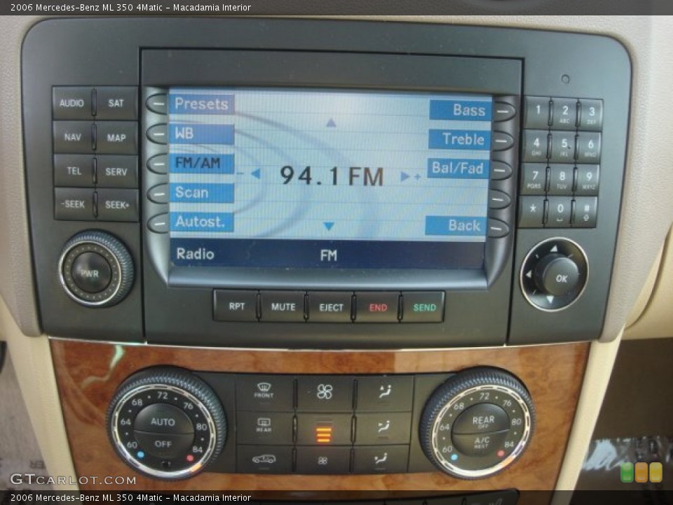 Macadamia Interior Controls for the 2006 Mercedes-Benz ML 350 4Matic #75677073