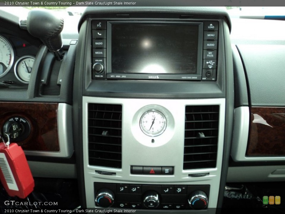 Dark Slate Gray/Light Shale Interior Controls for the 2010 Chrysler Town & Country Touring #75678540