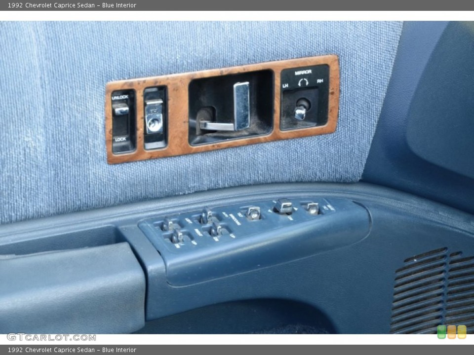 Blue Interior Controls for the 1992 Chevrolet Caprice Sedan #75679749